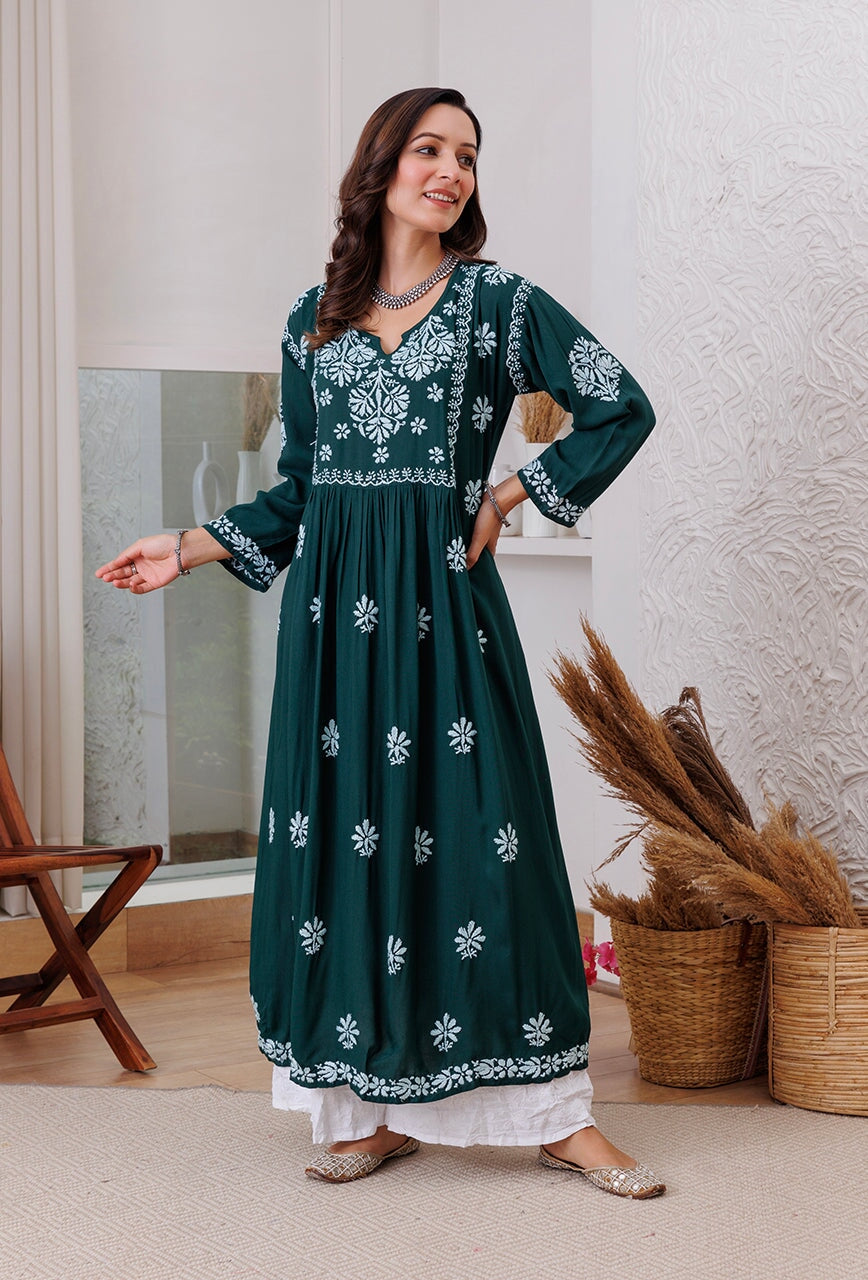 Zainat rayon gown RangrezEthnic 