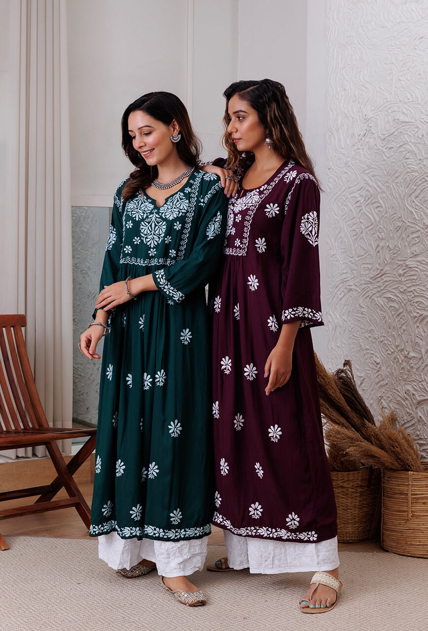 Zainat rayon gown RangrezEthnic 