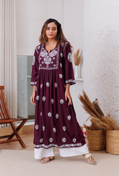 Zainat rayon gown RangrezEthnic 