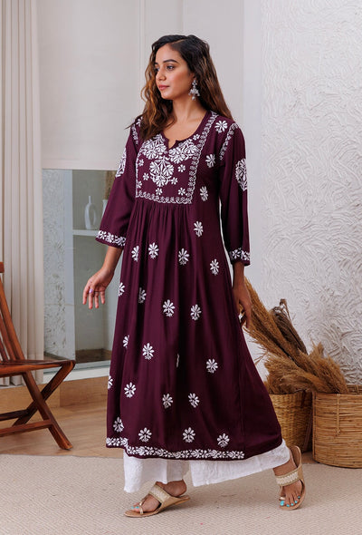 Zainat rayon gown RangrezEthnic 