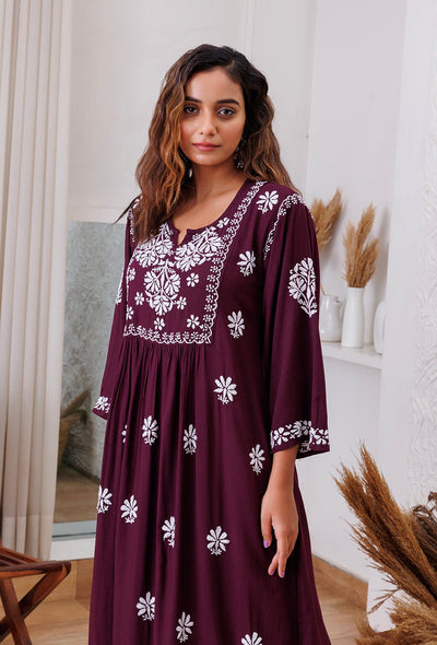 Zainat rayon gown RangrezEthnic 