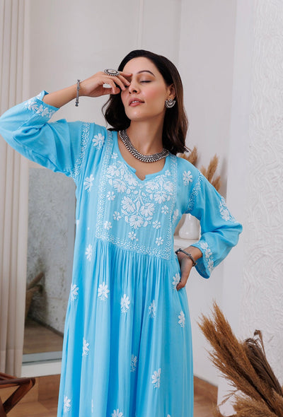 Zainat rayon gown RangrezEthnic 