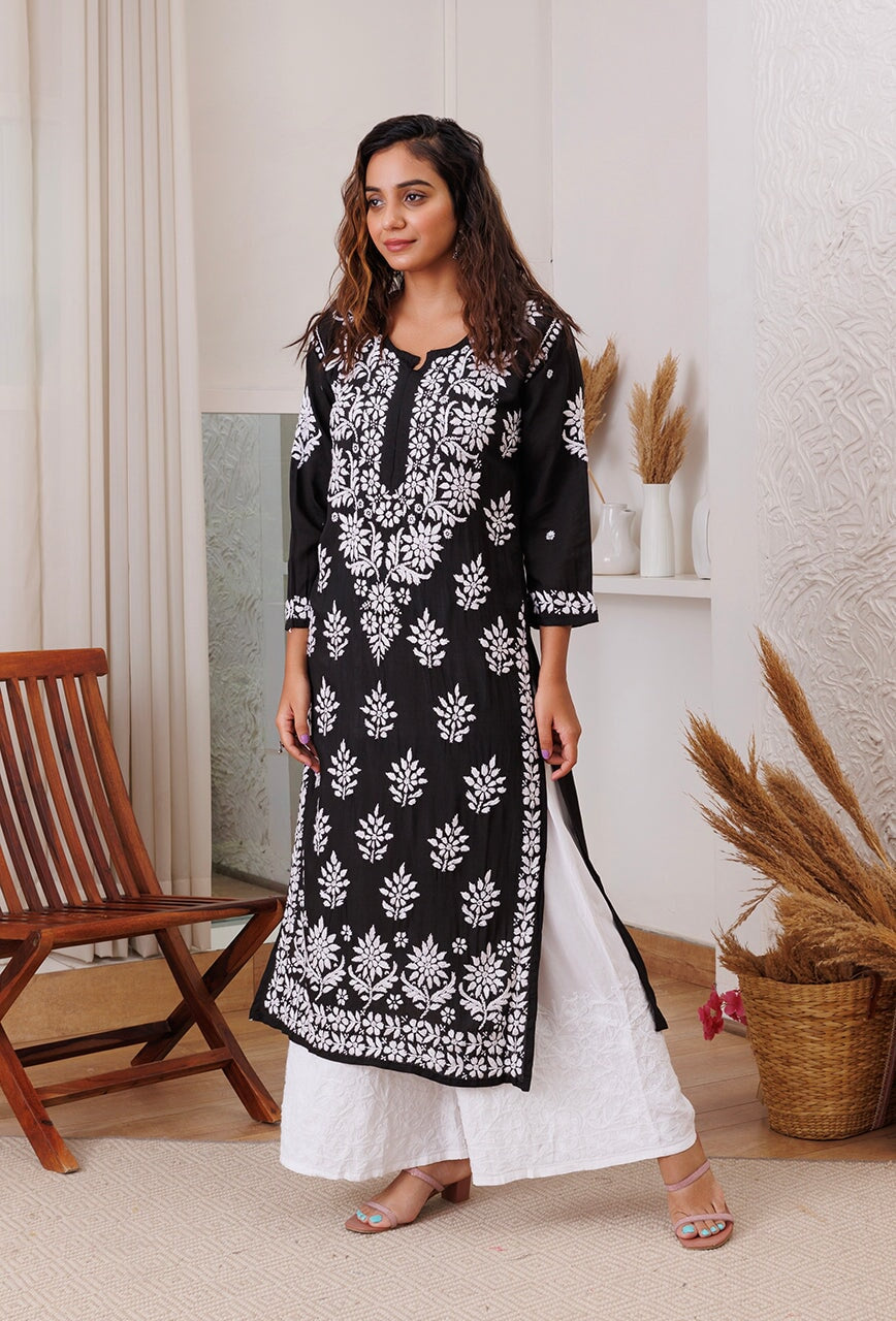 Rubina modal kurta RangrezaEthnic Black XS 