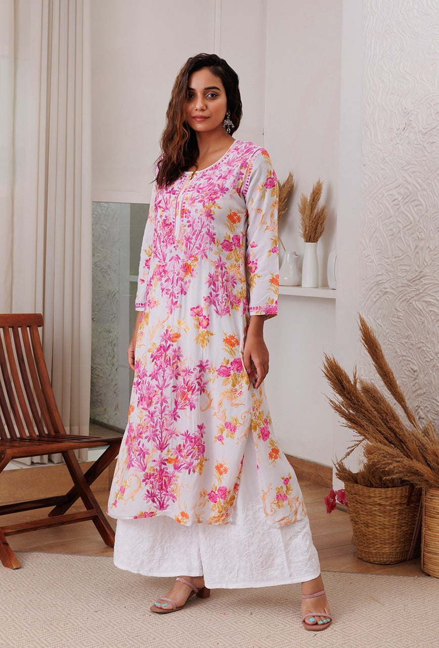 Kainaat modal kurta RangrezaEthnic Pink XS 