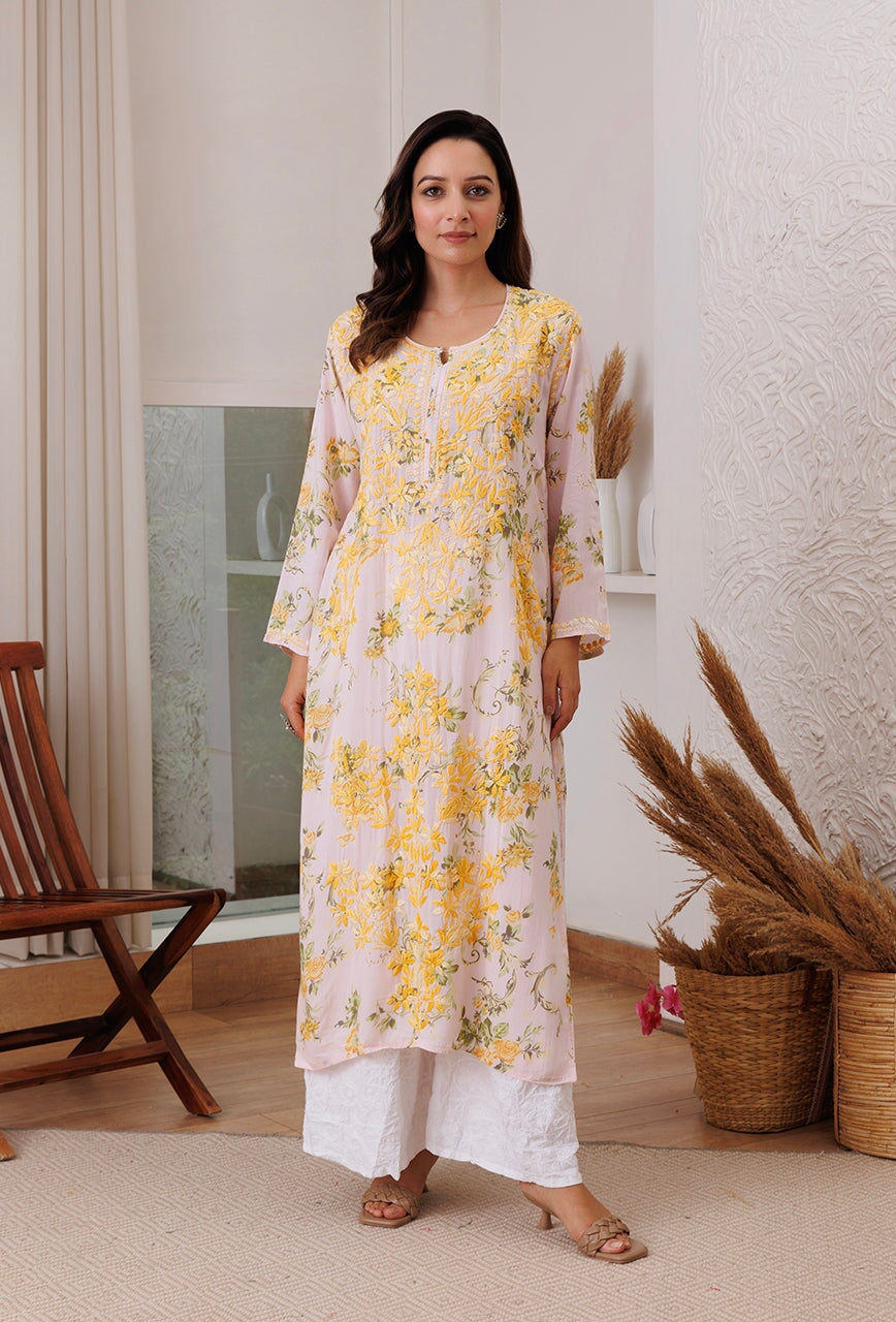 Kainaat modal kurta RangrezaEthnic Yellow XS 