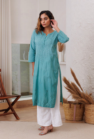 Mia dobby cotton kurta RangrezEthnic 