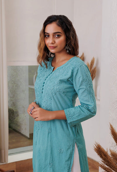 Mia dobby cotton kurta RangrezEthnic 