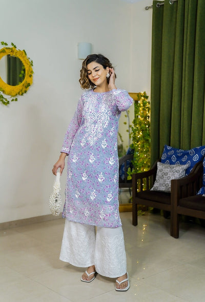 Eliza georgette kurta with inner (Set of 2) RangrezaEthnic 