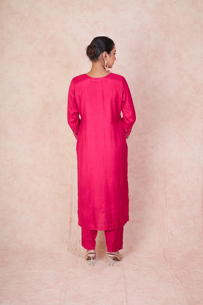 Red silk RangrezaEthnic 