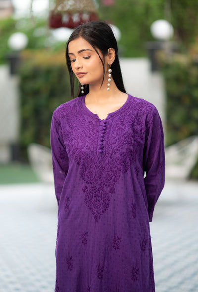 Patola dobby cotton kurta palazzo set