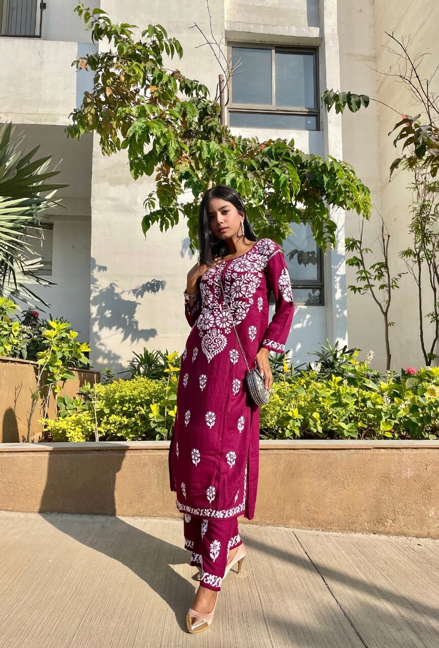 Kaira rayon kurta palazzo set RangrezaEthnic 