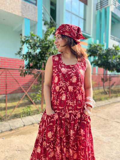 Laal phool dress