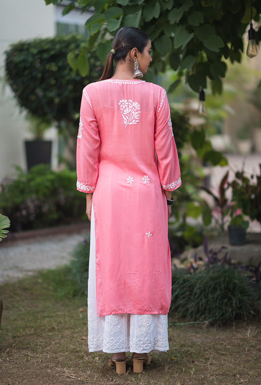 Zarah chikankari Modal kurta