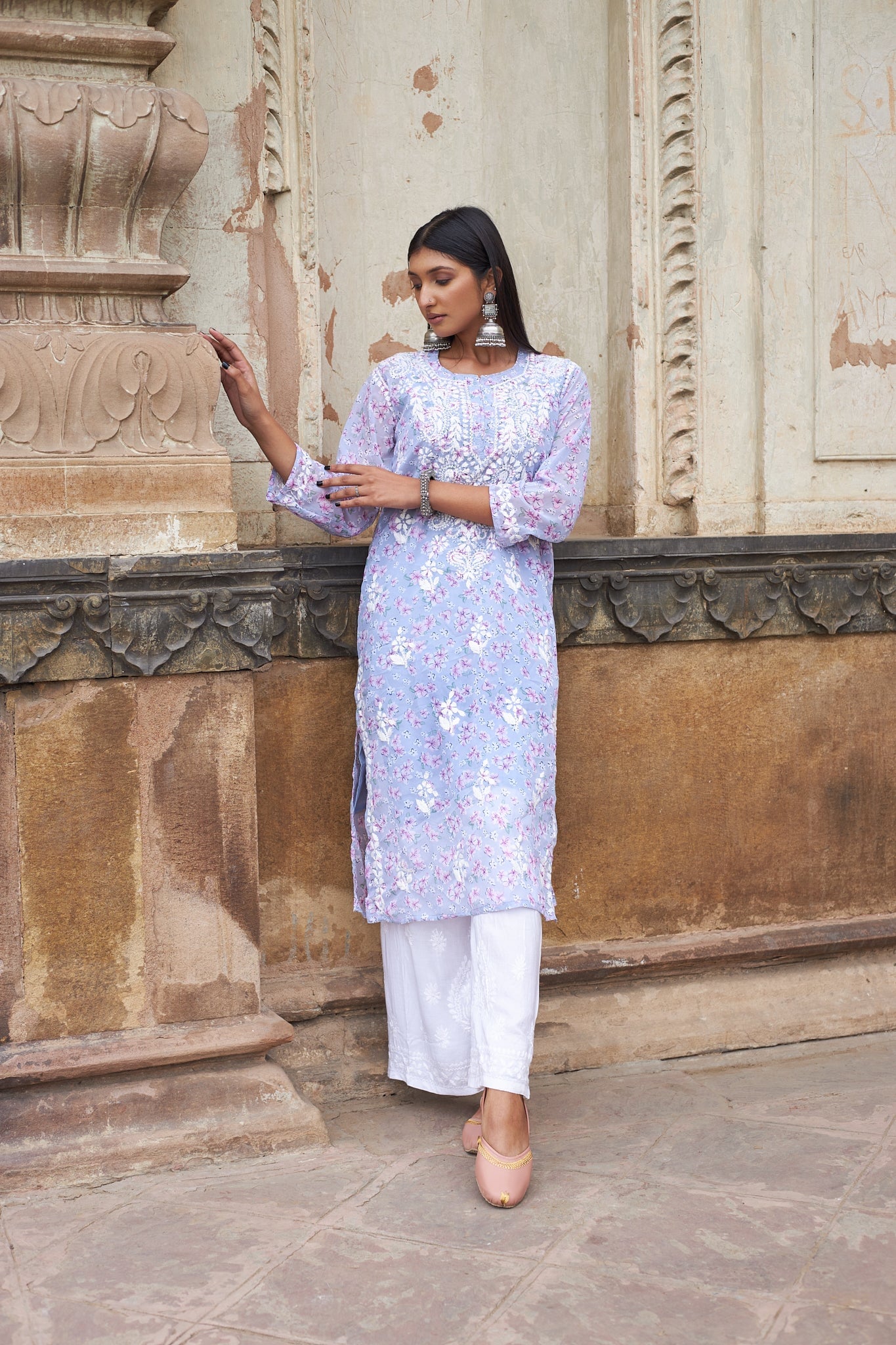 Eliza georgette kurta with inner (Set of 2) RangrezaEthnic 