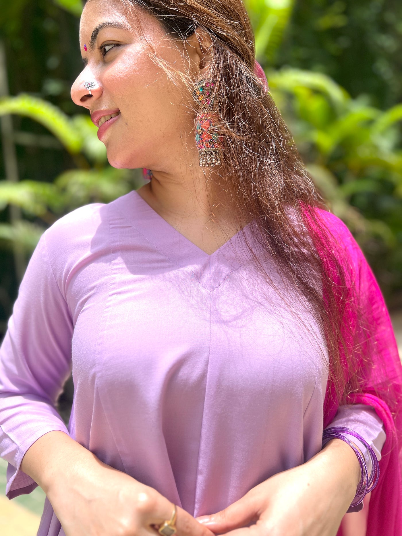 Lavender salwar set