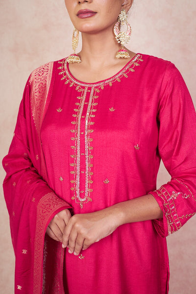 Red silk RangrezaEthnic 