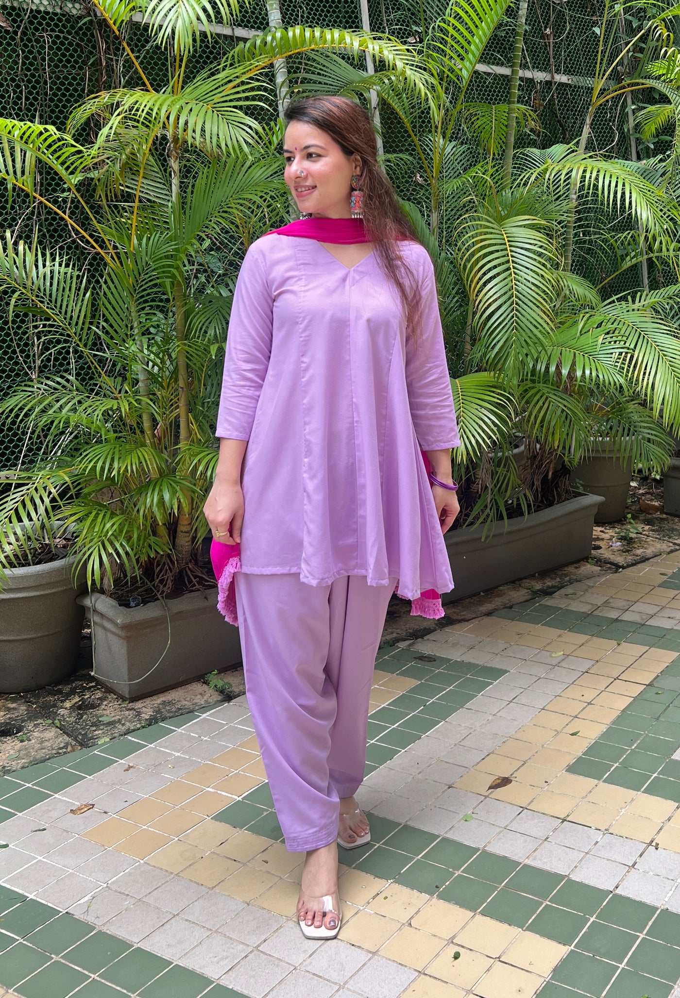 Lavender salwar set