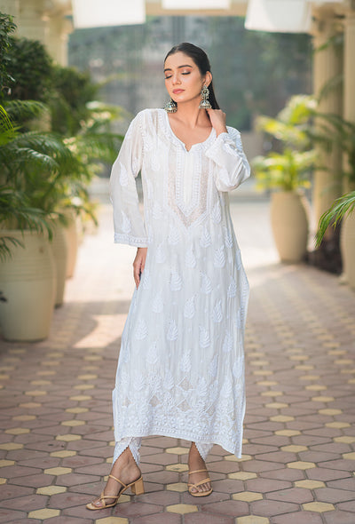 Roop Muslin mukaish white