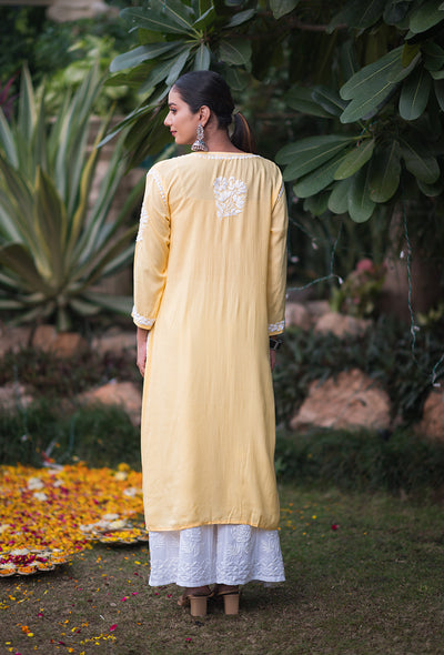 Zarah chikankari Modal kurta