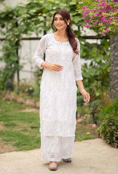 Nafasat chanderi kurta set