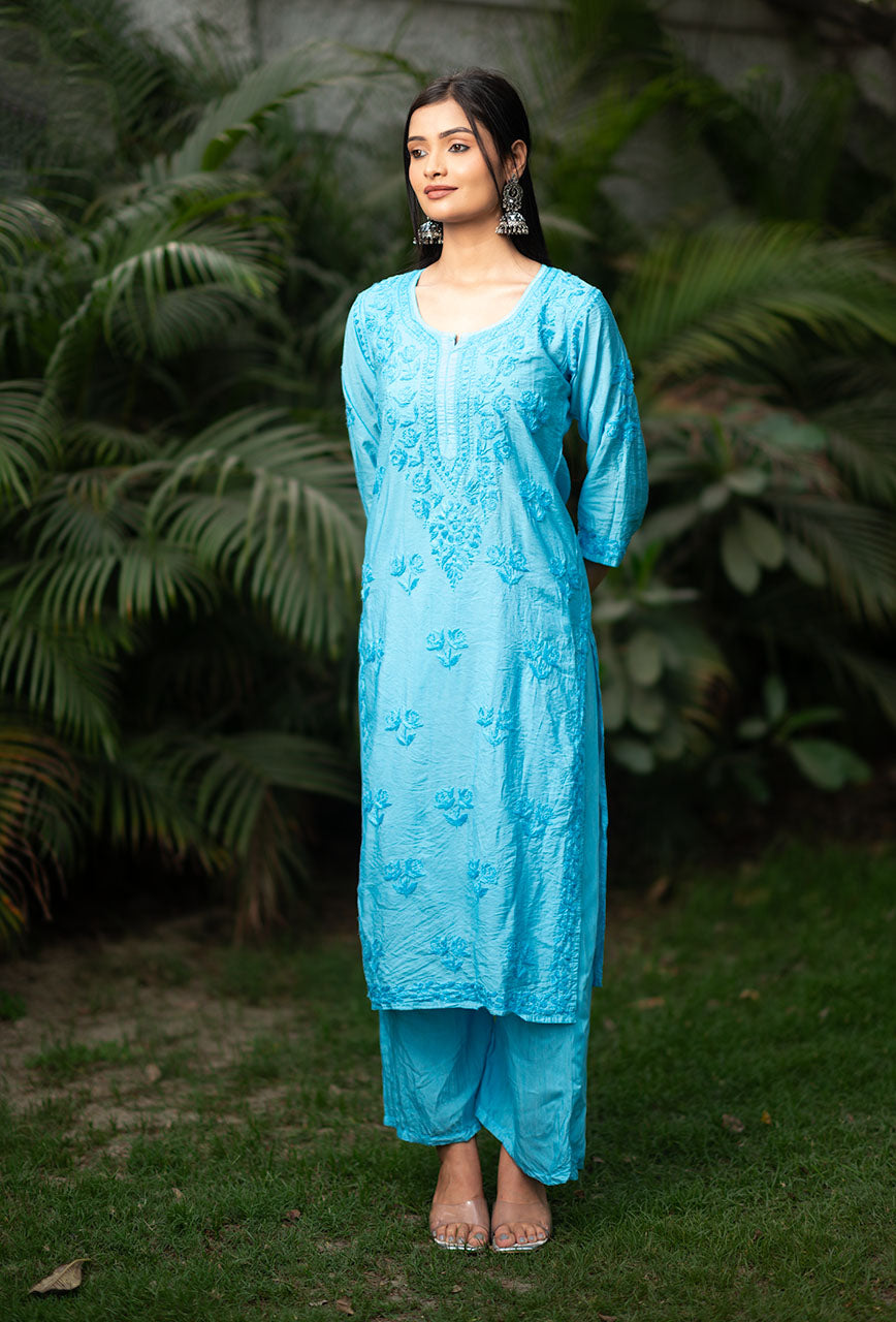 Suma chanderi Kurta Set