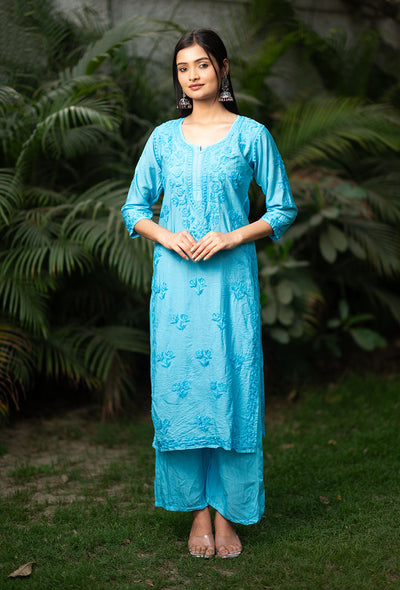 Suma chanderi Kurta Set