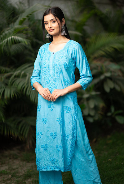 Suma chanderi Kurta Set