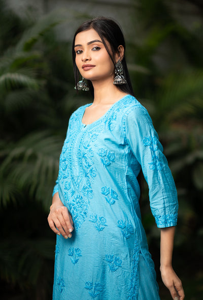 Suma chanderi Kurta Set