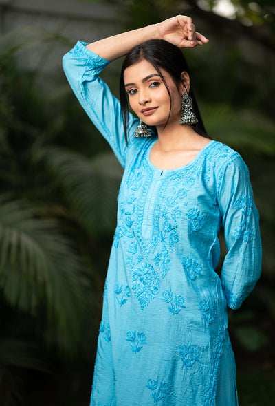 Suma chanderi Kurta Set