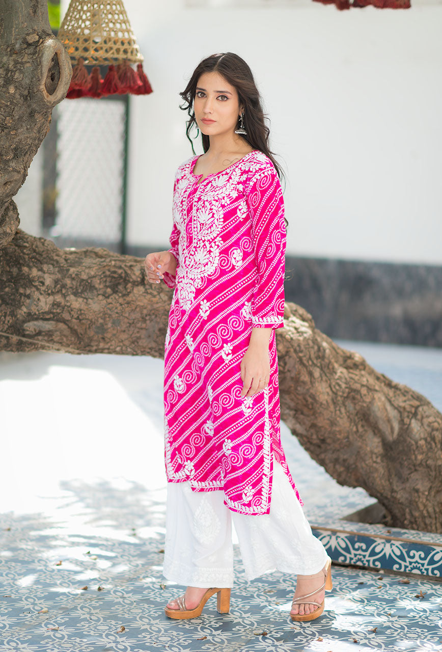 Bandhani kurta