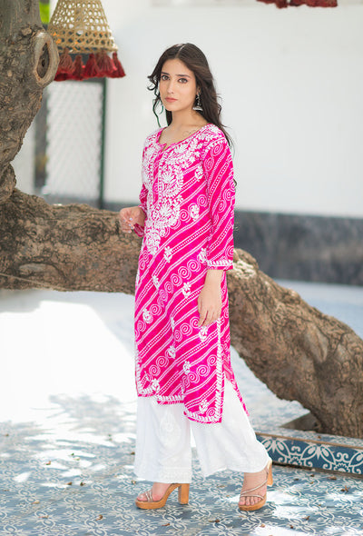 Bandhani kurta