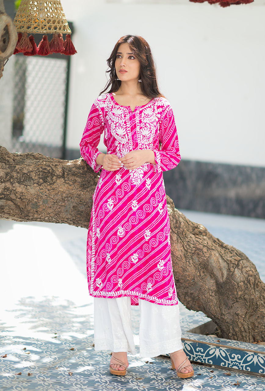 Bandhani kurta