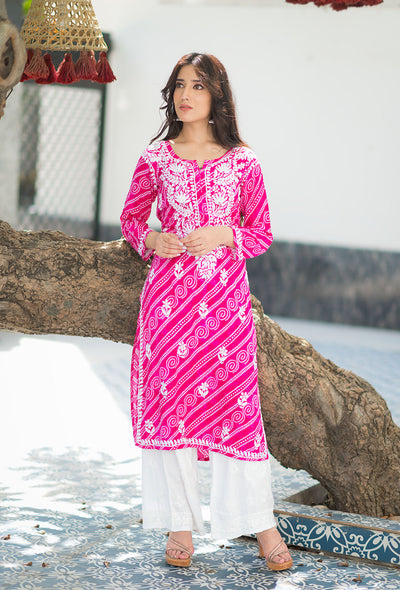 Bandhani kurta