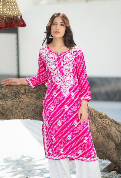 Bandhani kurta