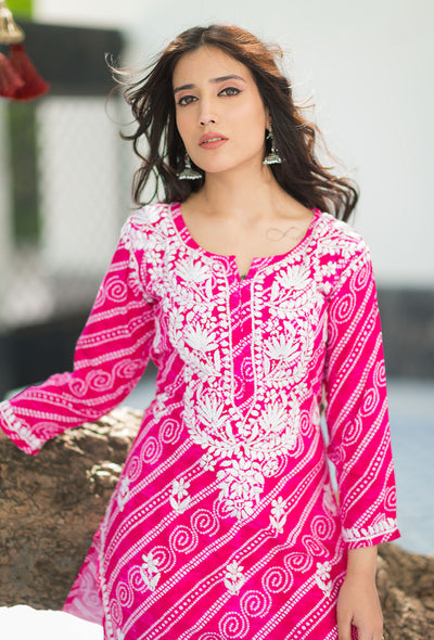 Bandhani kurta