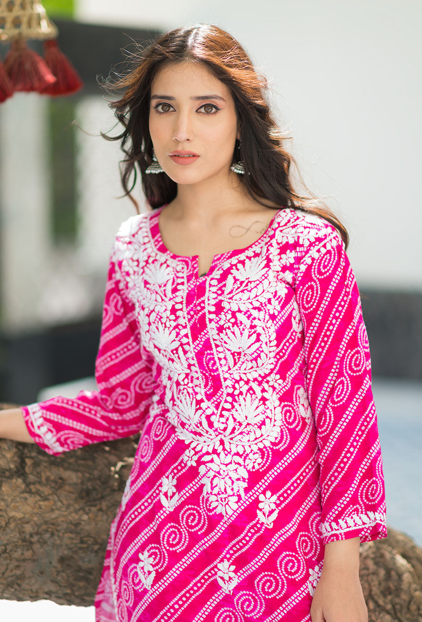 Bandhani kurta