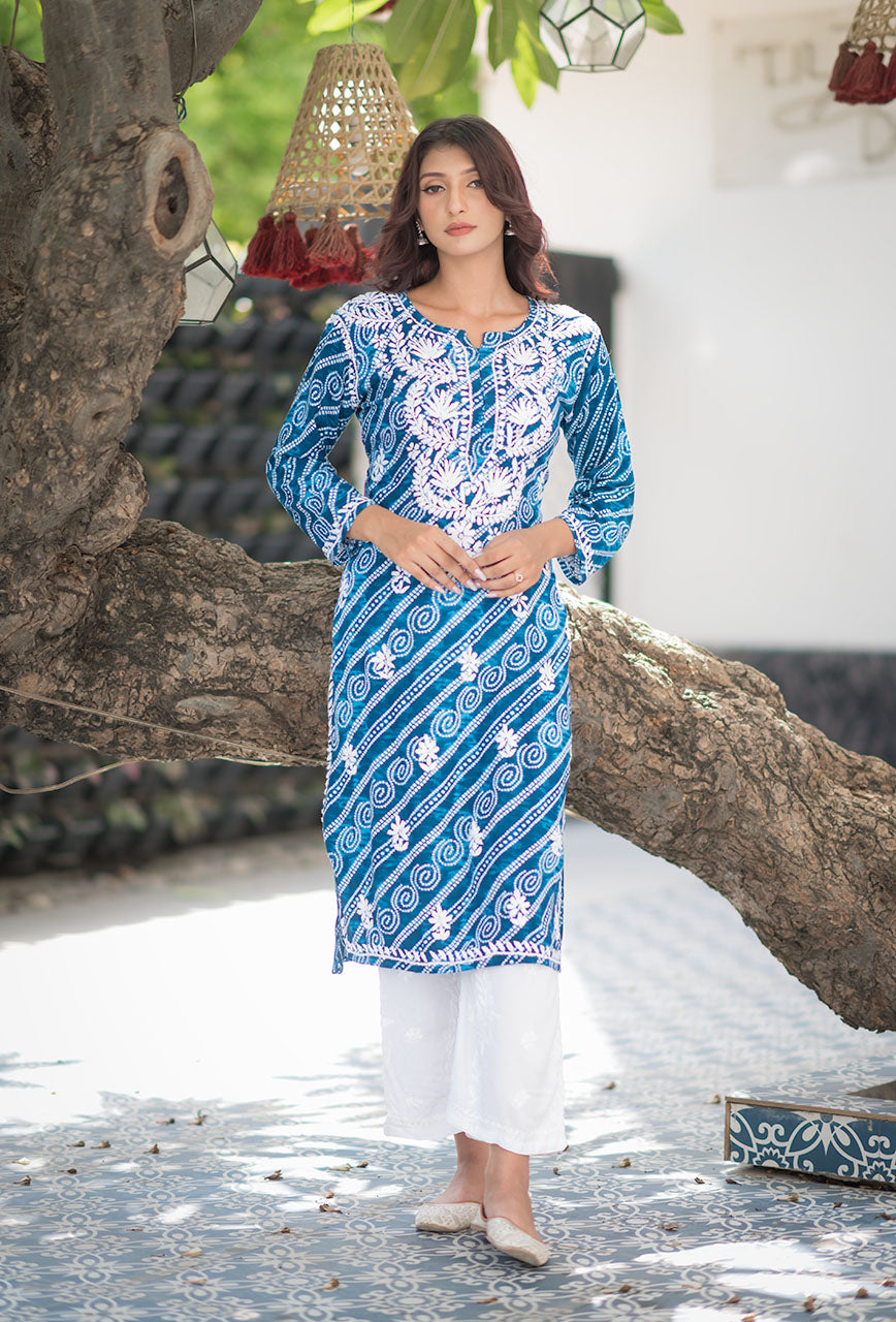 Bandhani kurta