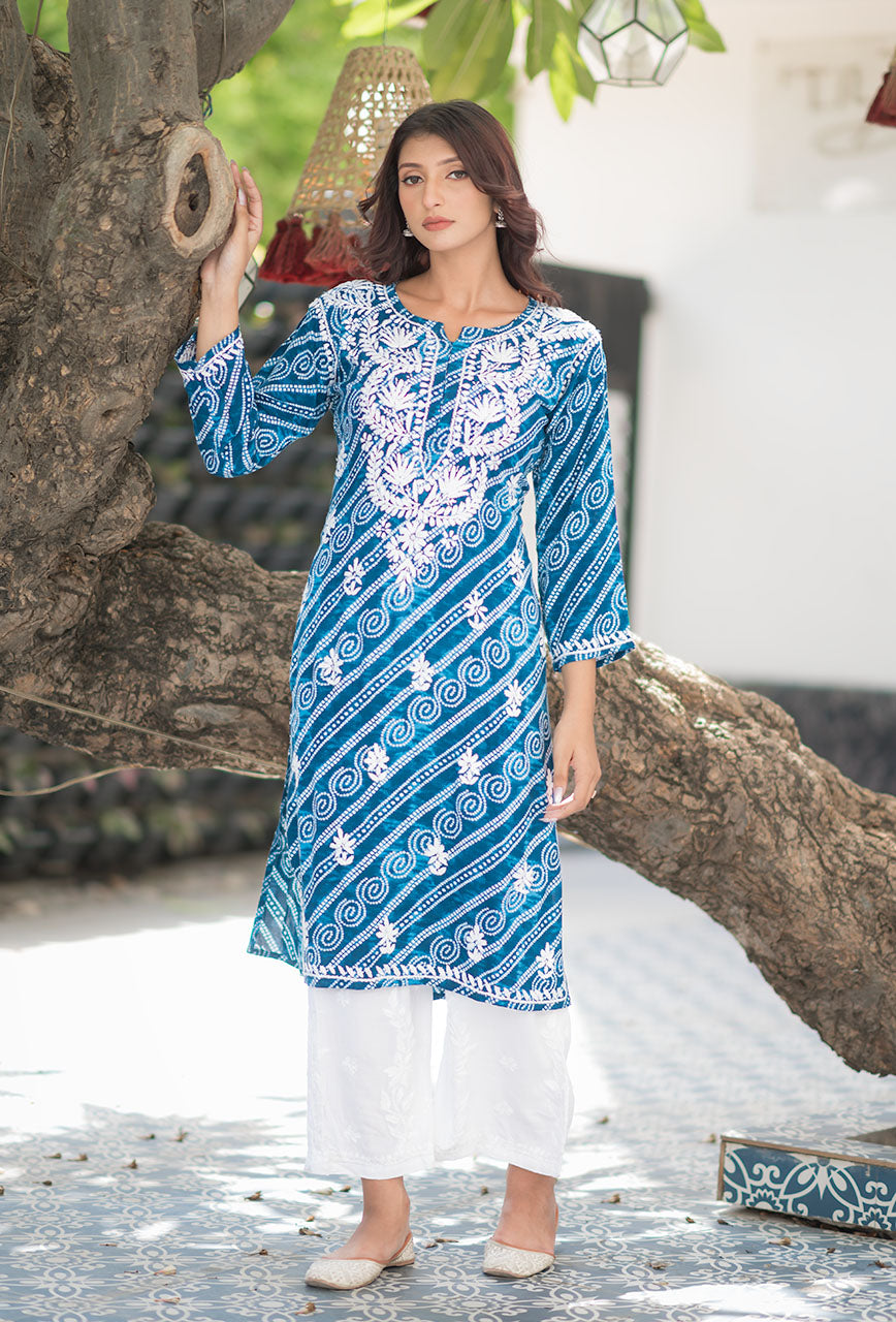 Bandhani kurta