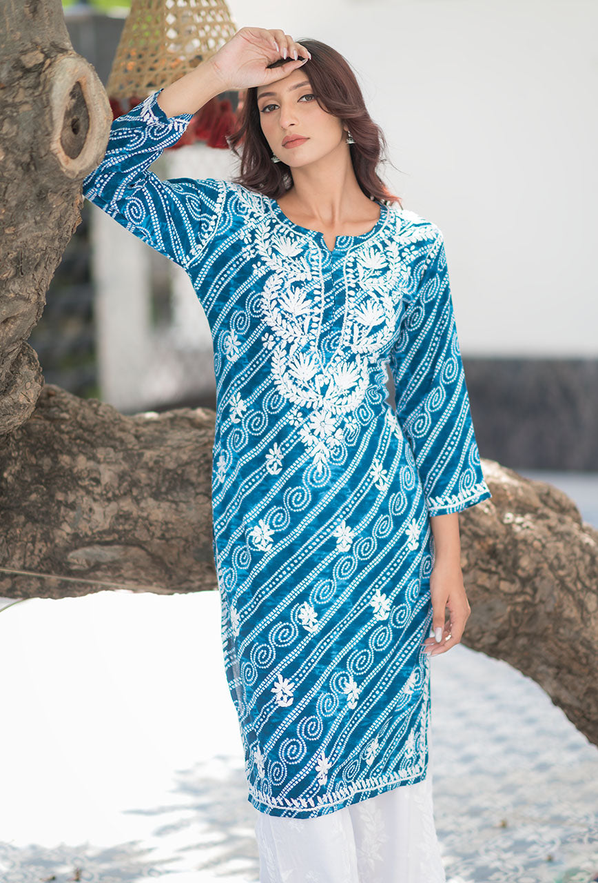 Bandhani kurta