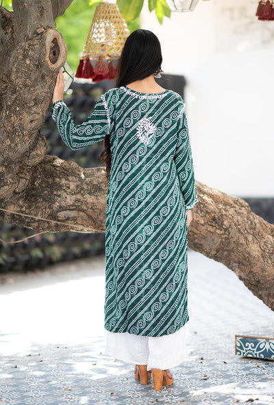 Bandhani kurta