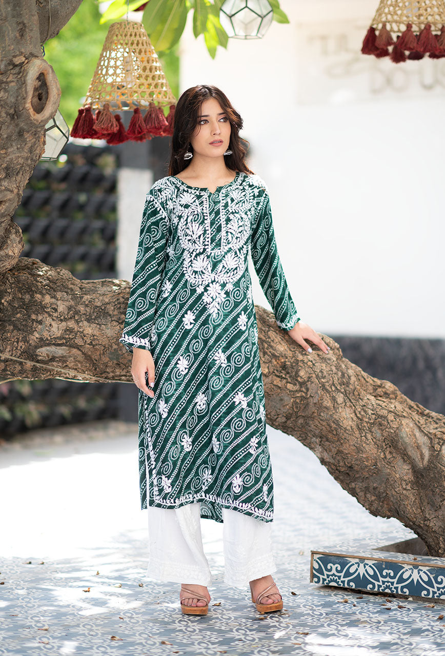 Bandhani kurta