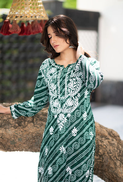 Bandhani kurta