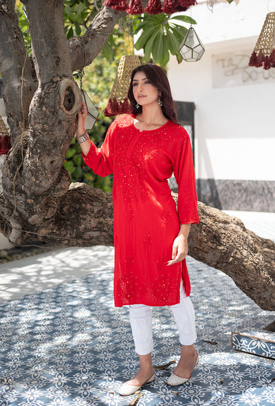 Bloom mukaish kurta