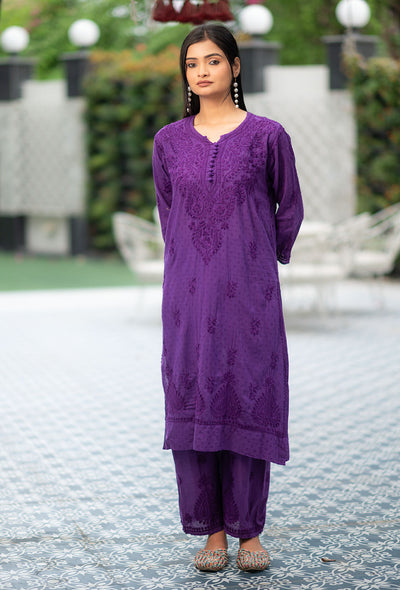 Patola dobby cotton kurta palazzo set