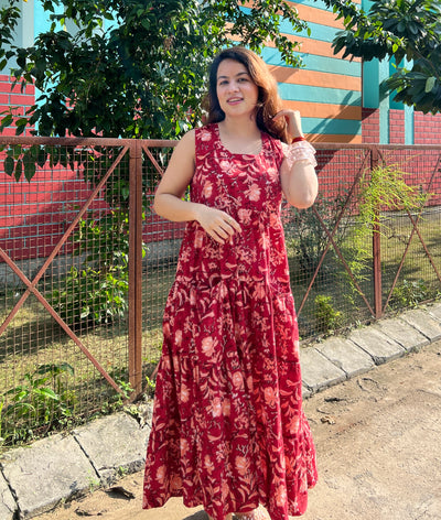 Laal phool dress