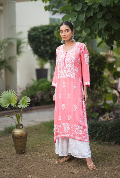 Zarah chikankari Modal kurta