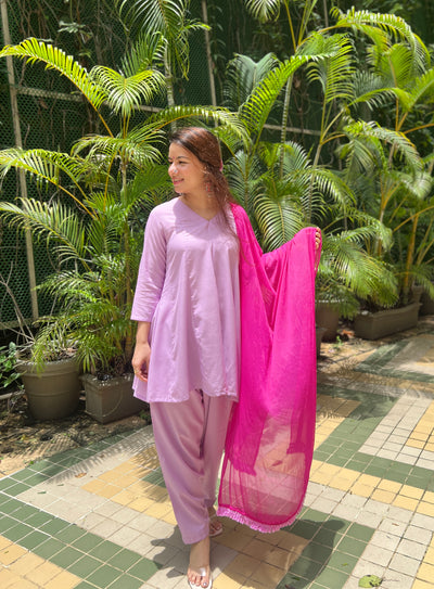 Lavender salwar set