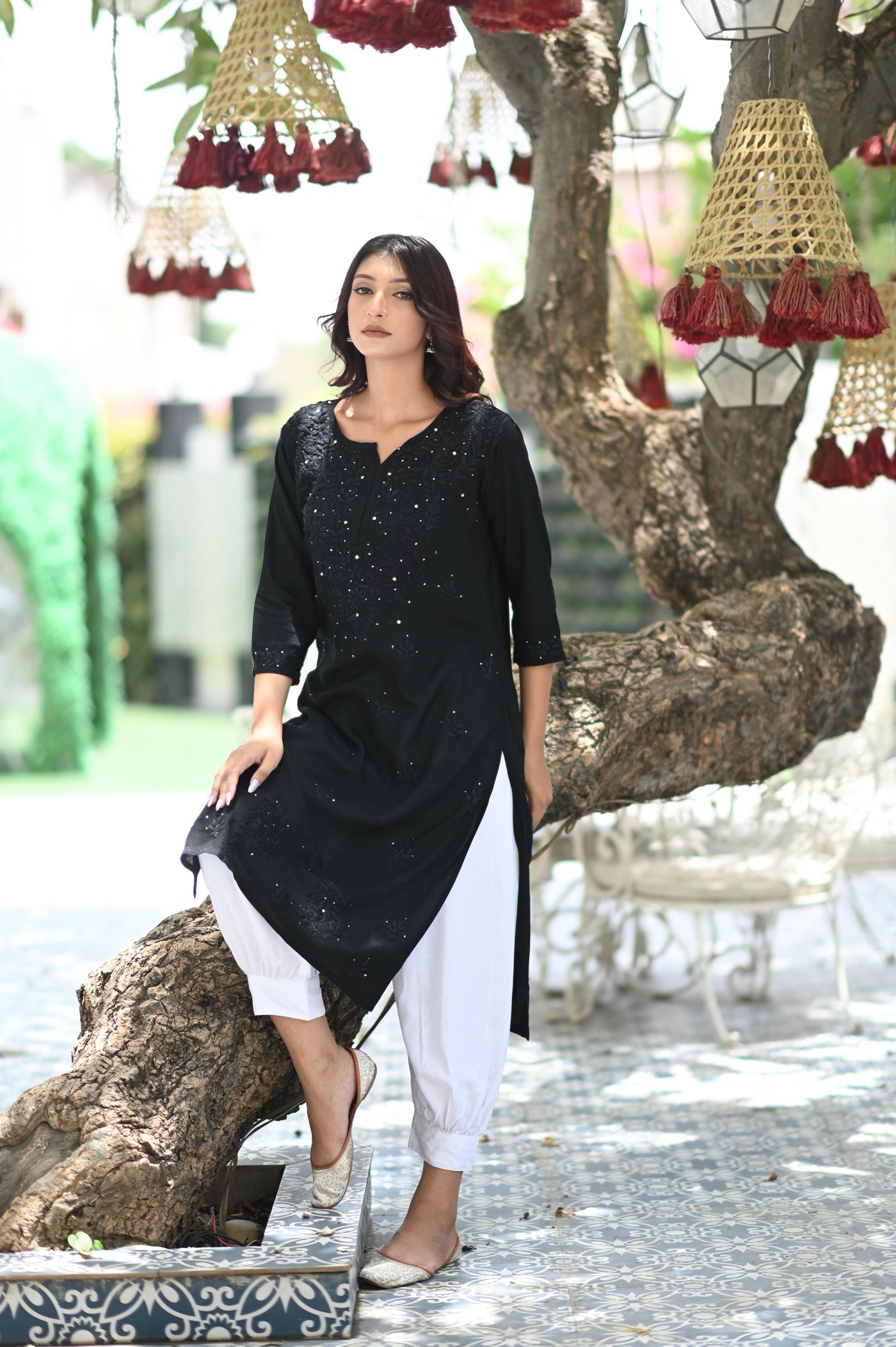 Bloom mukaish kurta