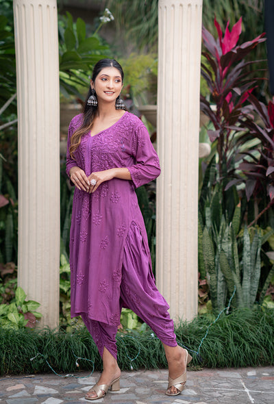 Thandai kurta and dhoti set