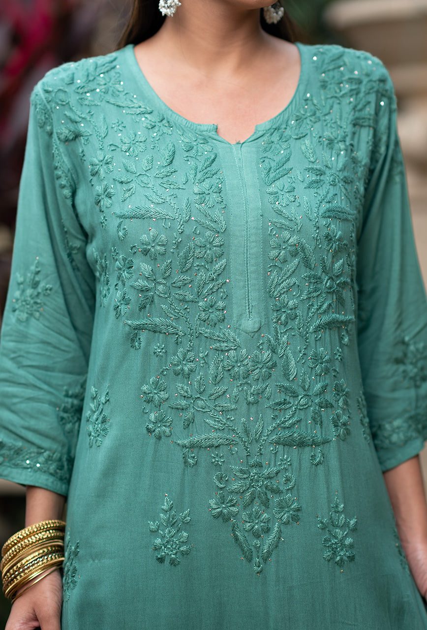 Thandai kurta and dhoti set